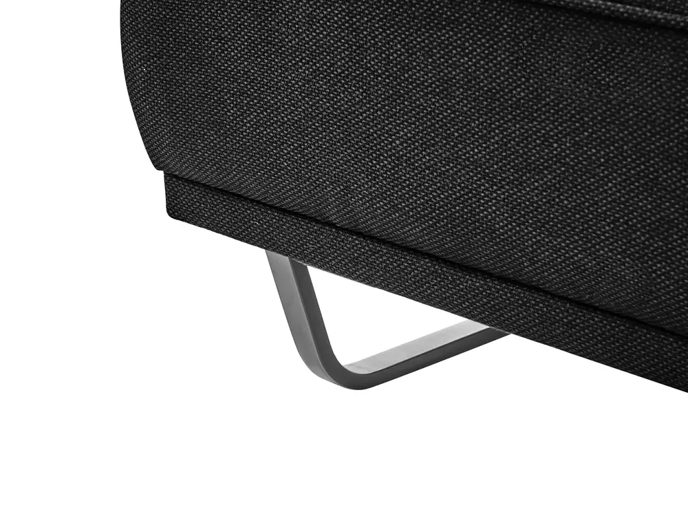 Sofa 3 Seater FAXEN Fabric Black_1025180