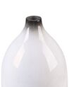Dekorativní váza terakota 36 cm bílá BAEZA_791582