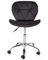 Faux Leather Desk Chair Black VALETTA_932504