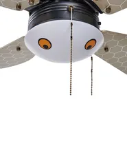 Ceiling Fan with Light DOLORES LED Yellow | Beliani.co.uk