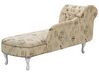 Chaise longue sinistra a stampa beige NIMES_763923