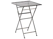 Stolik ogrodowy barowy BORMIO 60 cm 60 cm Metal Czarny_966357