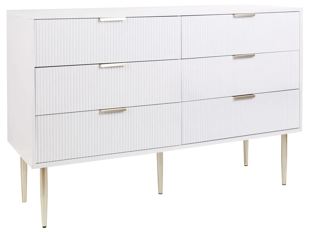 6 Drawer Chest SOHO White
