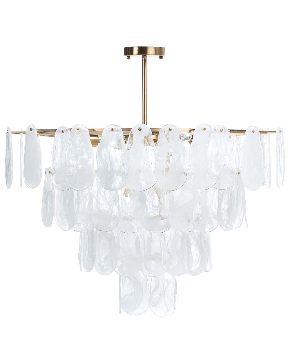 Lampadario OSMORE Vetro Ottone