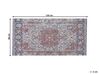 Teppich mehrfarbig orientalisches Muster 80 x 150 cm Kurzflor KORGAN_817519