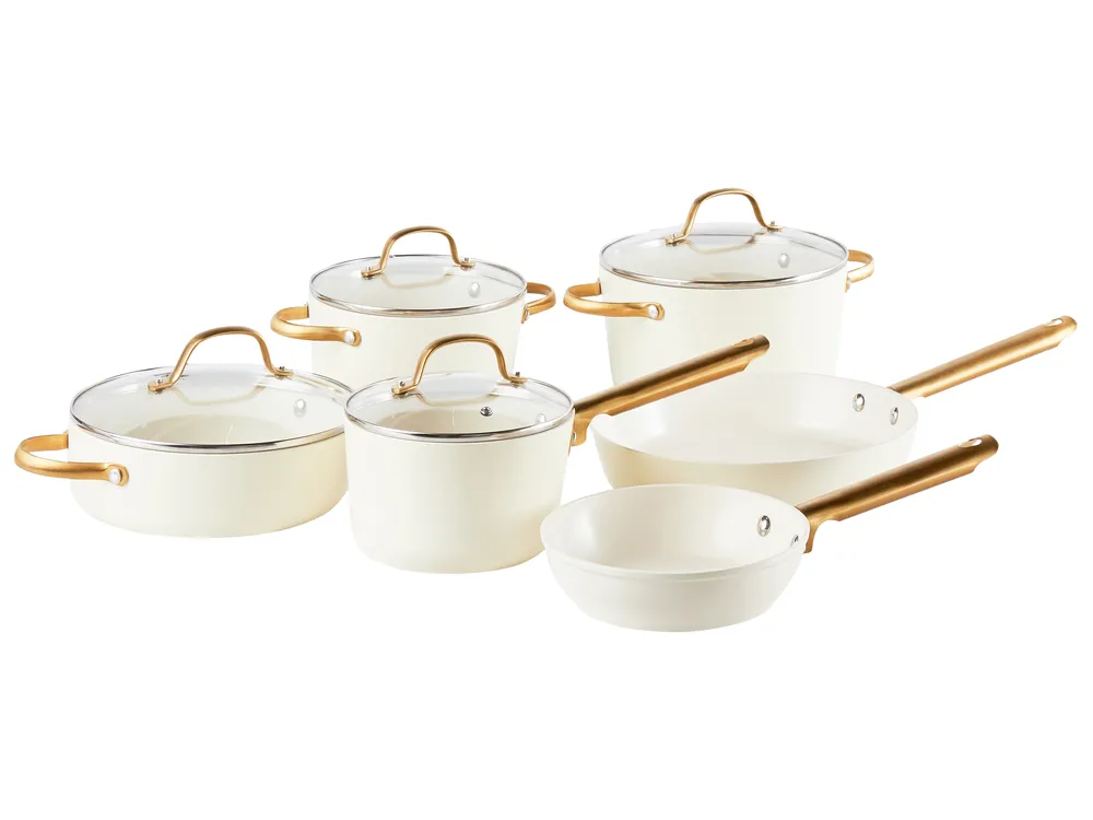 Geef het Perfecte Luxe 14 Delige Pannen Set Met Afneembare Handgreep - Koken - Inductie Cadeau aan Je Vriendje of Vriendin bij Huis Keuken