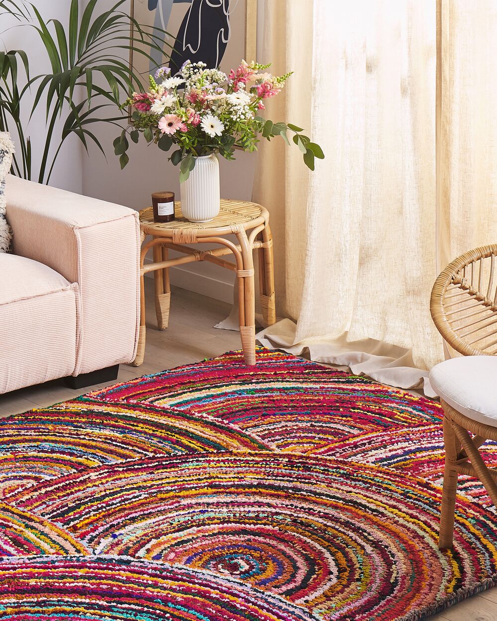 Tapis KOZAN Multicolore 160 x 230 cm Coton