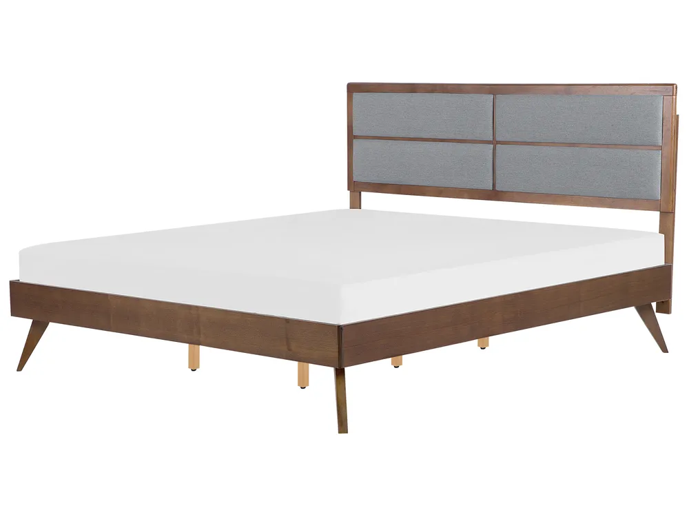 Wooden Bed Dark POISSY Various Sizes