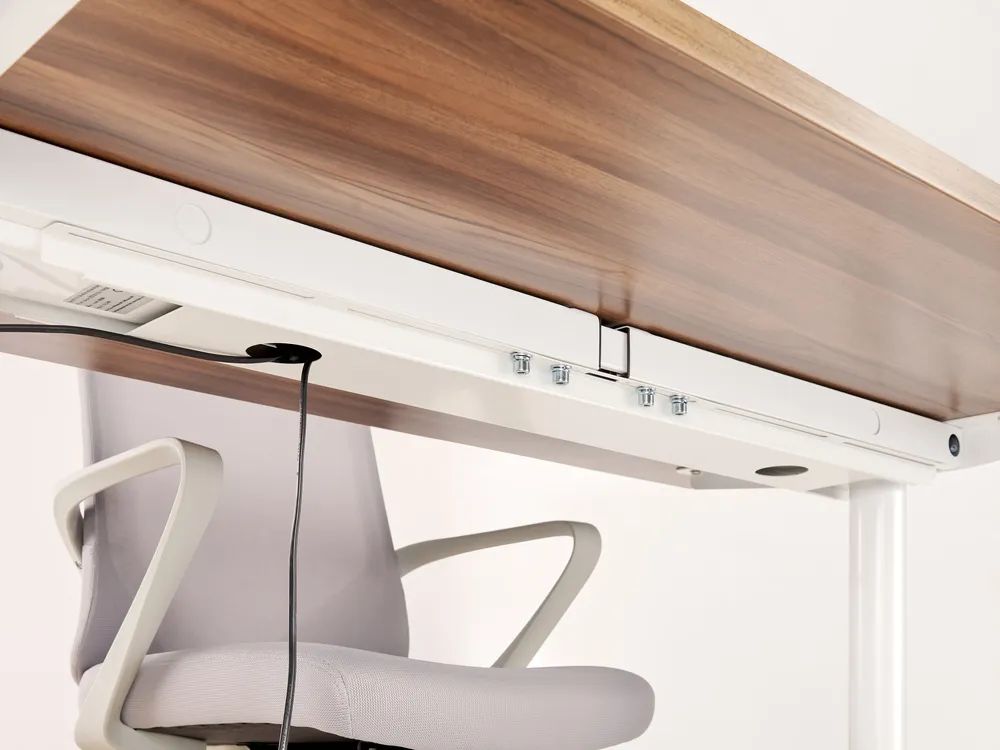 InLine flexibele bureau kabelgoot | bureauklem | 134 cm | wit