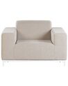 Set of 2 Garden Armchairs Beige with White ROVIGO_784651