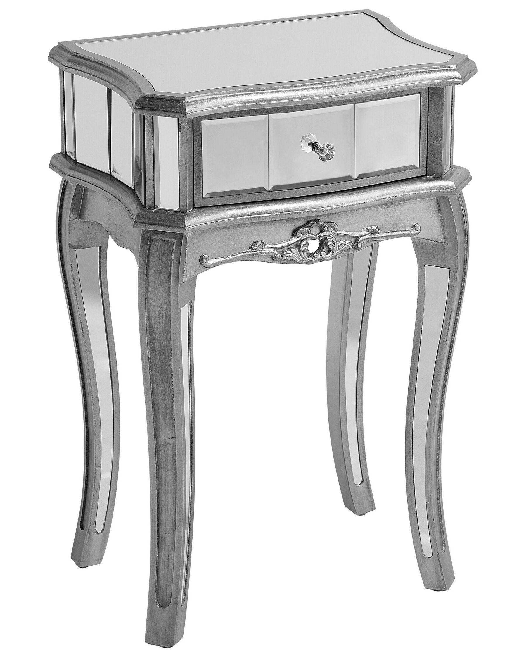 Mirrored Side Table Silver SOMMA_726216