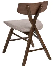 Set di 2 sedie da pranzo LELAND Legno Marrone/Tortora_1065930