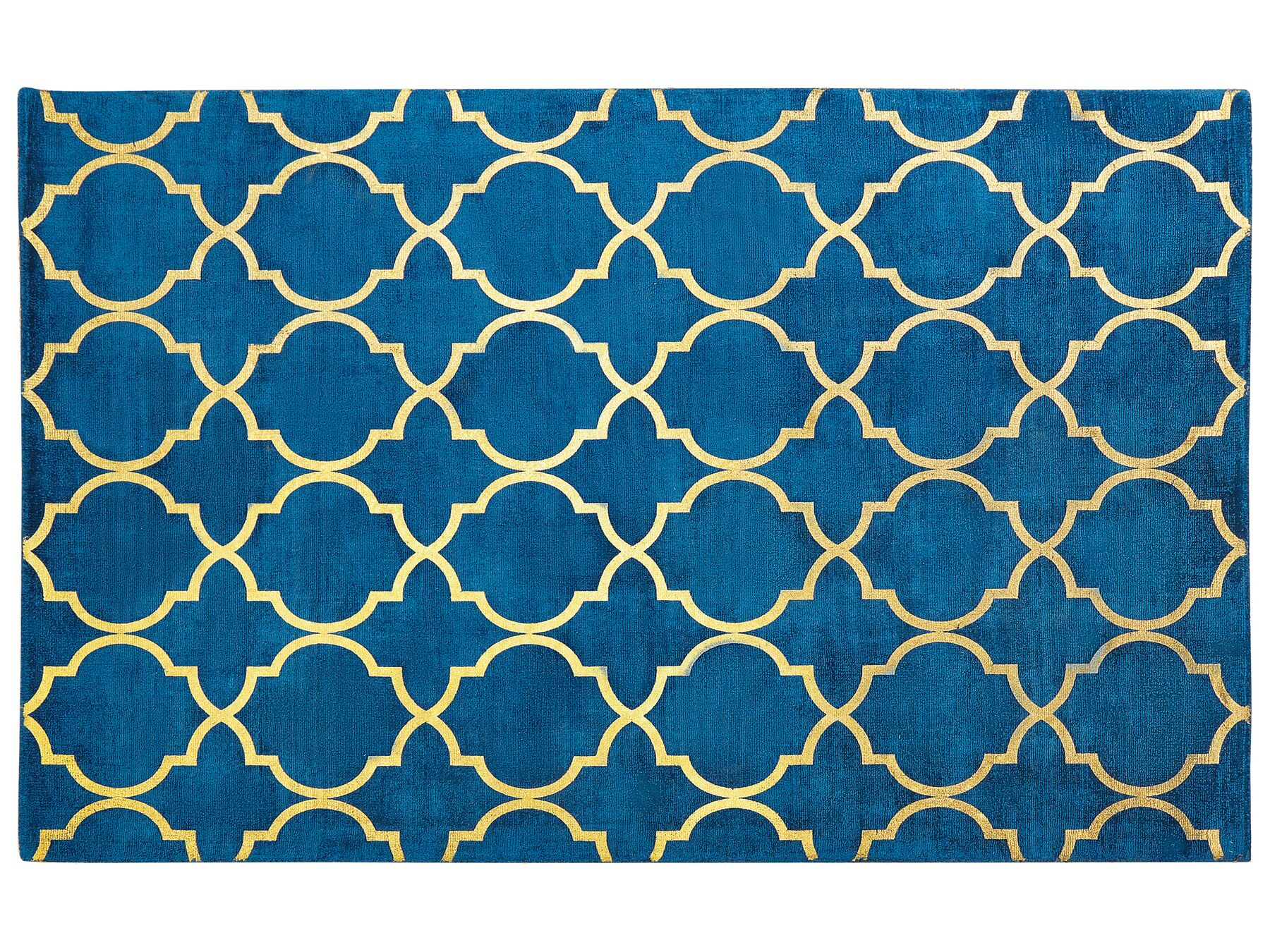 Viskózový koberec 140 x 200 cm Modrý YELKI_762520