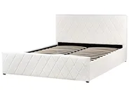 Ottoman Bed ROCHEFORT Boucle Off-White 160 x 200 cm (EU King Size)_993760
