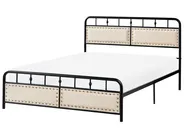 Bed Metal BREUILLET 140 x 200 cm Black_1033474