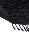 Alfombra de algodón negro ⌀ 140 cm BITLIS_837857