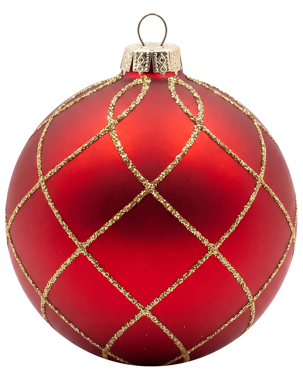Set of 40 Baubles WINTERGLOW Glass Red_1192083