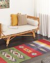 Bavlněný kelimový koberec 80 x 300 cm vícebarevný KAMARIS_870058