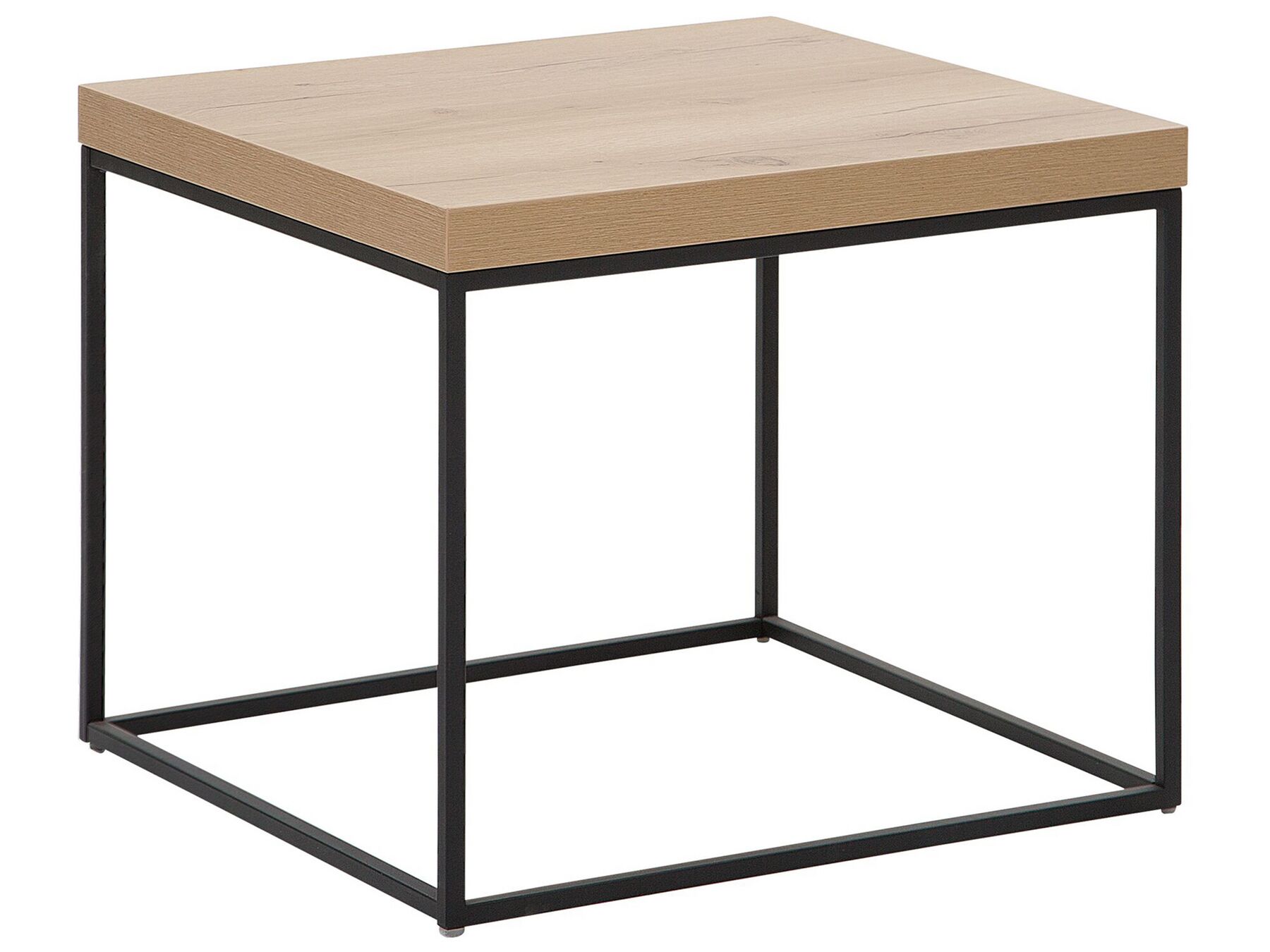 Mesa de apoio castanho claro com preto DELANO_756724