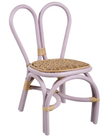 Sedia per bambini rattan viola DESIMI