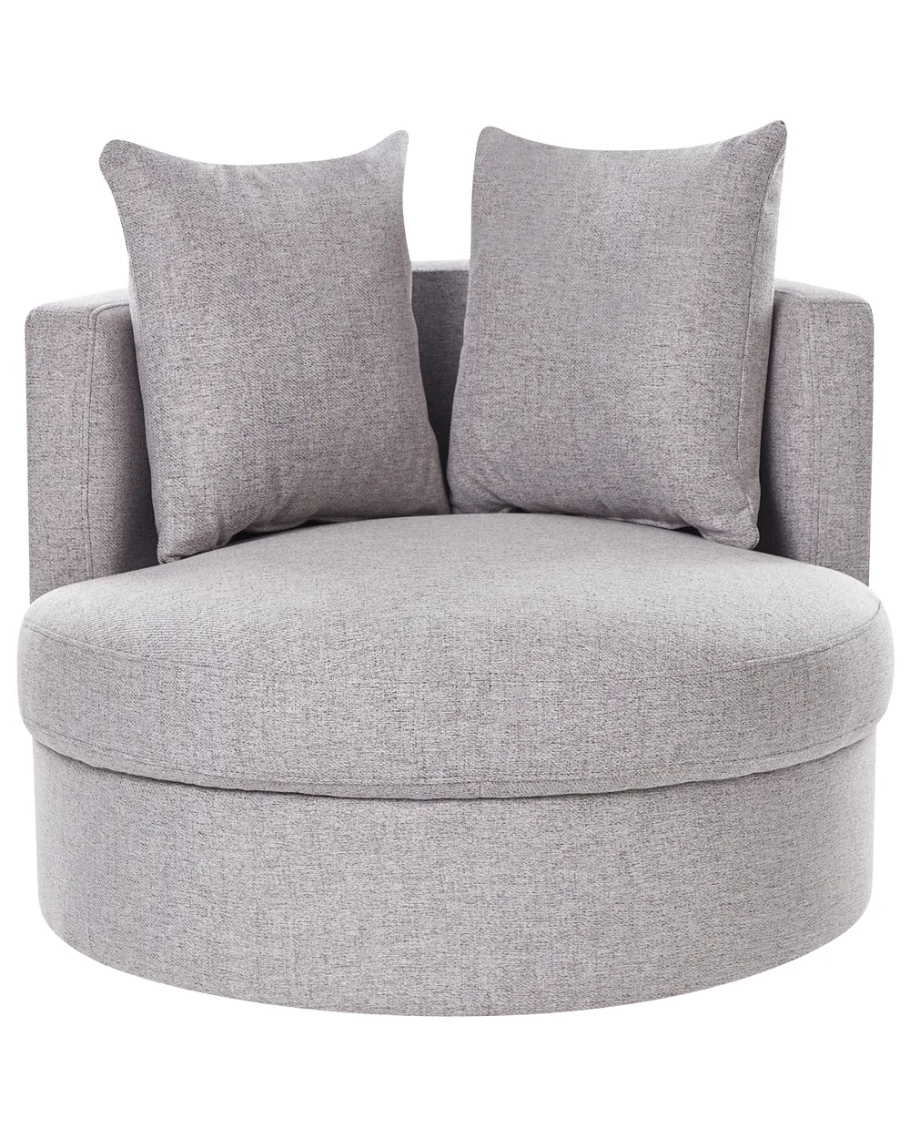 Poltrona girevole DALBY Tessuto Grigio chiaro_906454