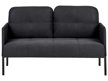 2 Seater Fabric Sofa Graphite Grey LAHTI