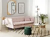 Sofa 3 Seater FREDERICA Velvet Pink