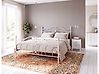Bed Metal ANTLIA 160 x 200 cm (EU King Size) Light Beige