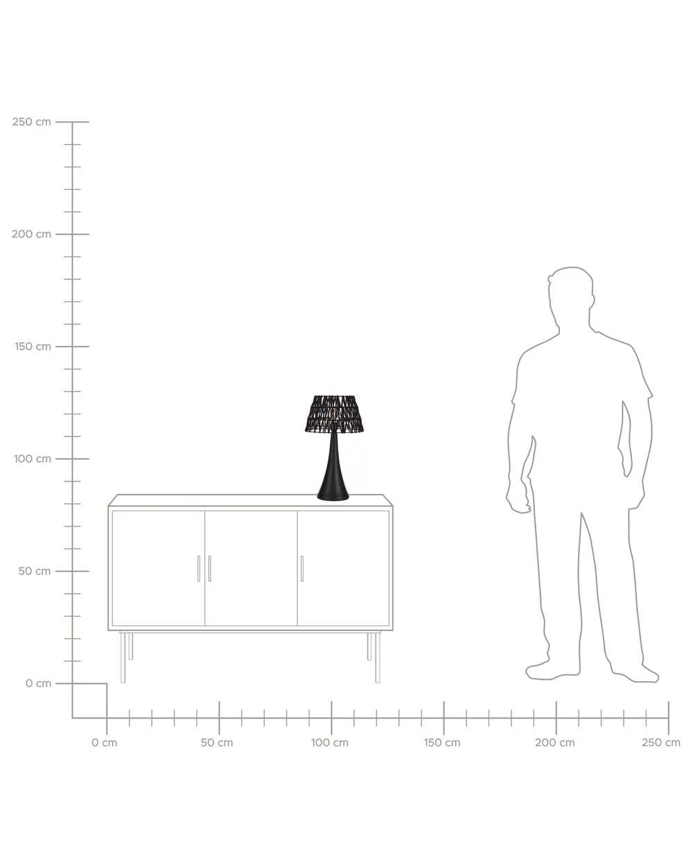 Table Lamp PELLEJAS Mango Wood Black_898930