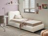Ottoman Bed BLAGNAC Boucle Off-White 90 x 200 cm (EU Single)