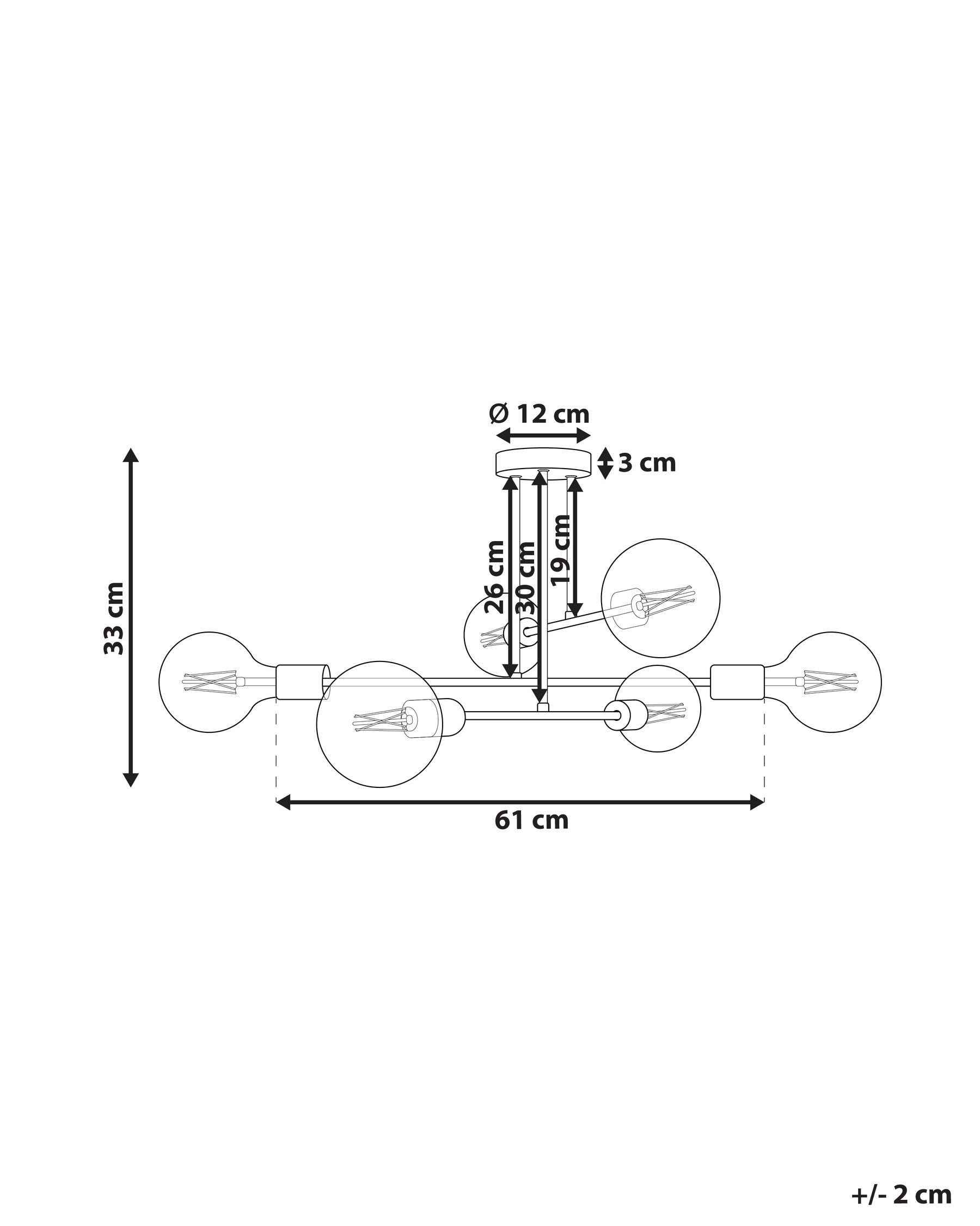 Ceiling Lamp KIDANE Metal Black_818243