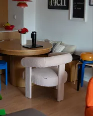 Fotel ILBRO Boucle Jasnobeżowy_1155812