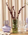 Glass Flower Vase 24 cm Violet RODIA_838061