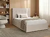 Ottoman Bed LORIENT Fabric Beige 120 x 200 cm (EU Small Double)