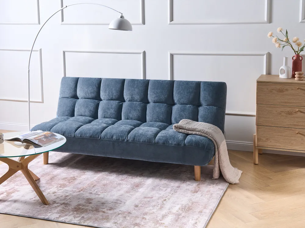 Sofa rozkładana dla 2 osób RISOR Niebieski
