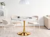 Dining Table BOCA White Marble 120 cm 120 cm