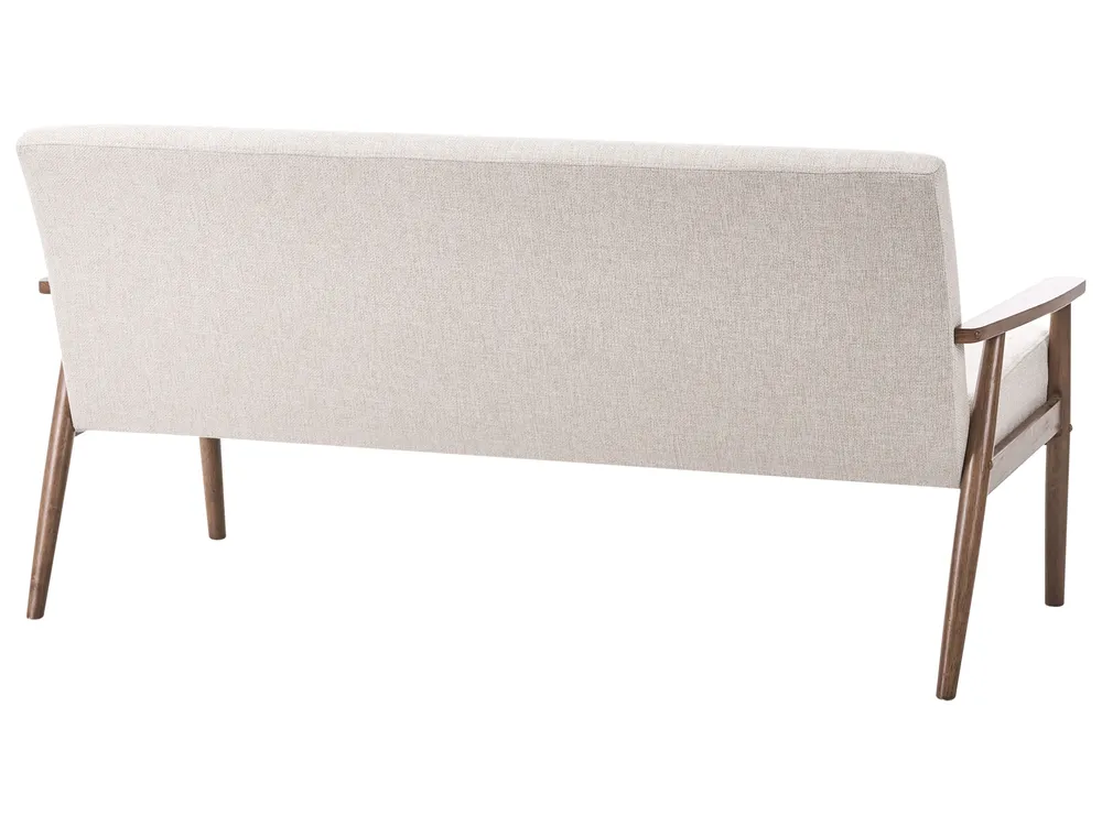 Sofa 3 Seater ESRUM Fabric Dark Brown/ Beige_1015812