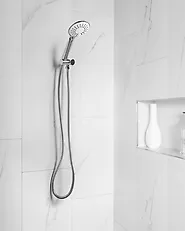 Shower Head and Hose Kit TUMPLE 3-function Silver_1186999