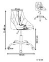 Bureaustoel fluweel kobaltblauw PARRISH_785011