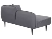 Right-Hand Chaise Longue CHEVANNES Boucle Dark Grey_895421