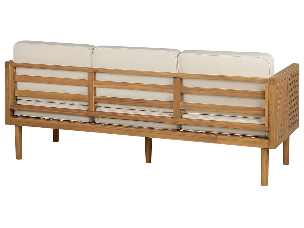 Garden Lounge Set with Table 5 Seater BARATTI Acacia Wood Brown_830609