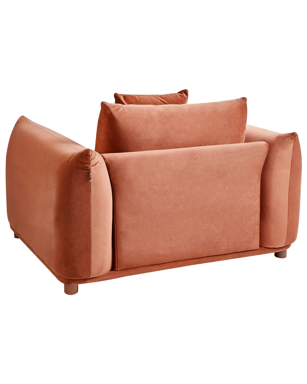 Poltrona LUVOS Velluto Marrone dorato_970263