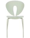 Set of 2 Dining Chairs Green TRACY_929887