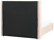 Bett mit Stauraum LUBBON Samtstoff Beige 140 x 200 cm_833505