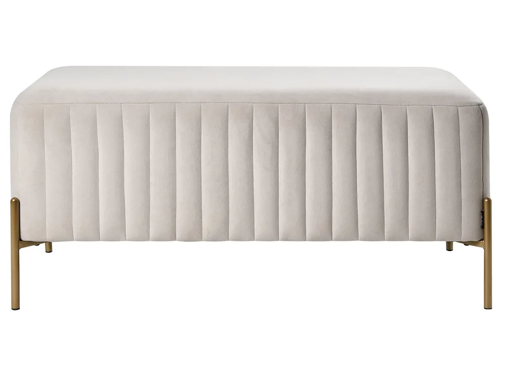 Upholstered Bench UTAH Velvet Off-White_1047002