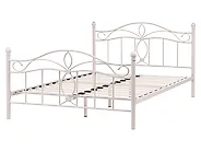 Bed Metal ANTLIA 160 x 200 cm (EU King Size) Light Beige_1165291