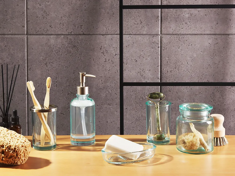 Set da 5 accessori per il bagno AMARGA Vetro Verde_1179814