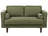 Sofa 2 Seater NURMO Fabric Dark Green