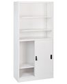 Armoire de rangement à 2 portes avec étagères blanc MUSCOVITE_929631