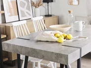 Dining Table ADENA Grey Concrete Effect 150 cm 90 cm_782306